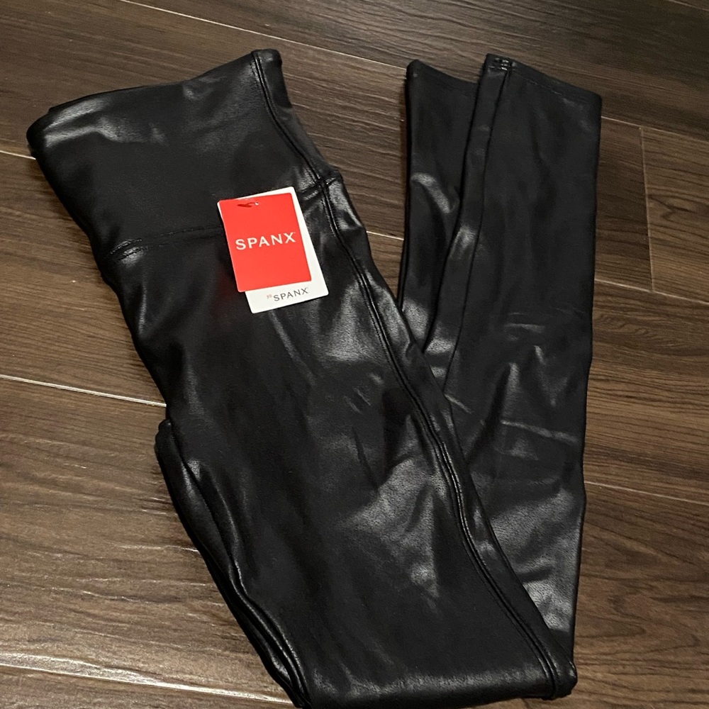 NWT SPANX Faux Leather Leggings